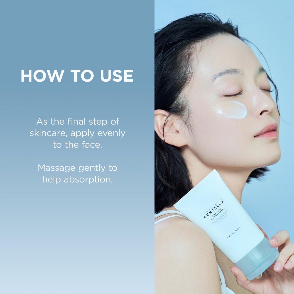 SKIN1004 Hyalu-Cica Moisture Cream, Face Moisturizer with Hyaluronic Acid, Centella Cream for Deep Hydration, Lightweight Nourishing Gel Moisturizer for Face, Korean Skin Care, 2.53 fl oz / 75ml SKIN1004
