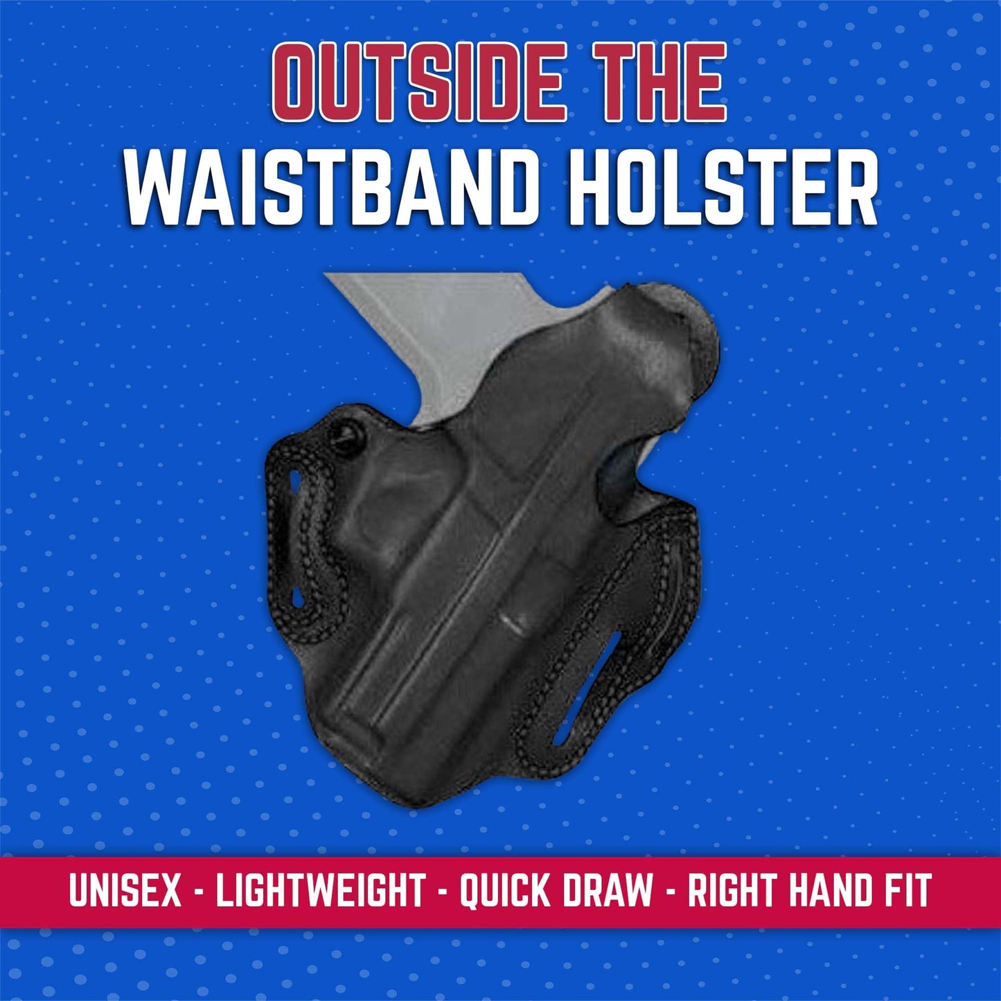 DeSantis Thumb Break Scabbard - OWB Gun Holster for Men and Women, Leather Belt Slide Holster for Pistols, Exact Molding, Secure and Highly Concealable OWB Carry Gsupps Australia