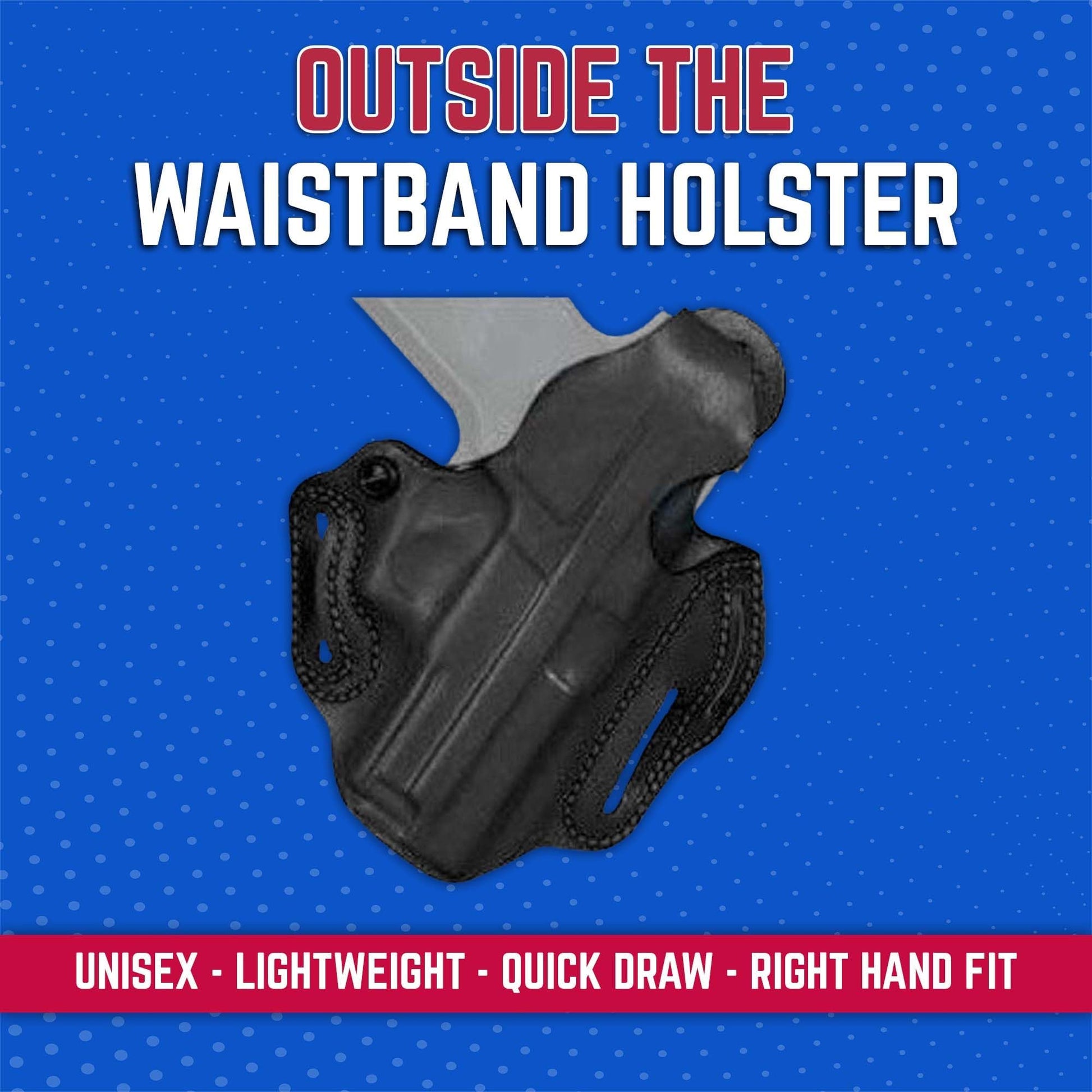DeSantis Thumb Break Scabbard - OWB Gun Holster for Men and Women, Leather Belt Slide Holster for Pistols, Exact Molding, Secure and Highly Concealable OWB Carry Gsupps Australia