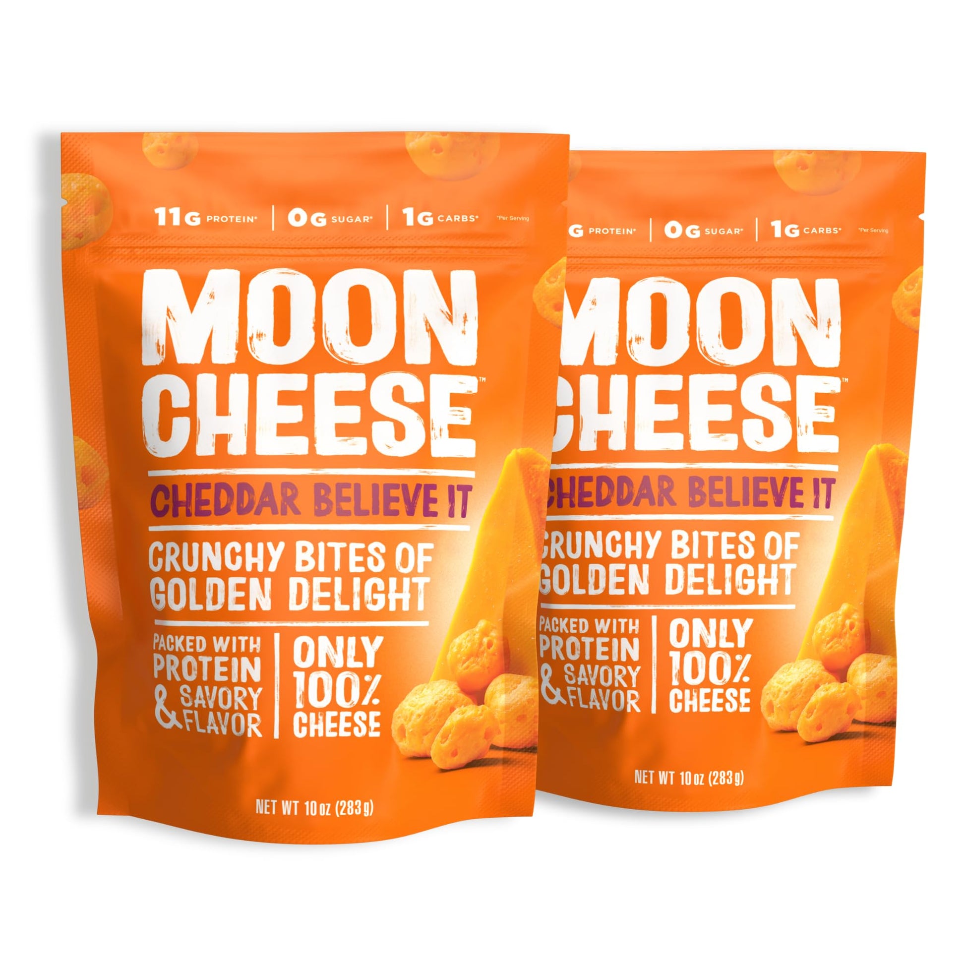 Moon Cheese Cheddar Believe It, 10 Ounce, 2-Pack, Crunchy, Protein-Rich Cheese Snack, Keto Friendly, 100% Real Cheese Moon Cheese buy australia supplements