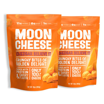 Moon Cheese Cheddar Believe It, 10 Ounce, 2-Pack, Crunchy, Protein-Rich Cheese Snack, Keto Friendly, 100% Real Cheese Moon Cheese buy australia supplements