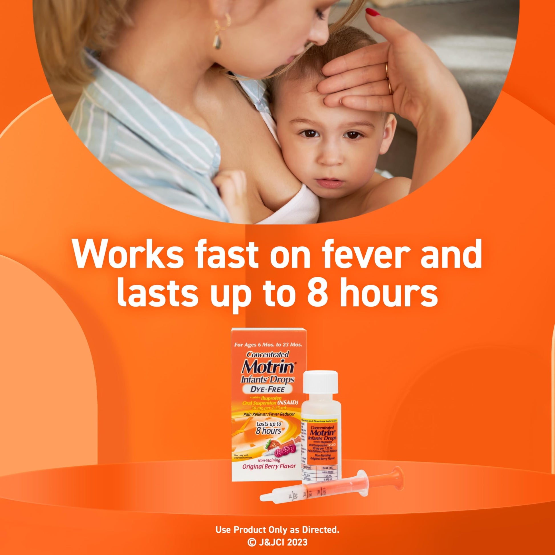 Infants’ Motrin Infant Ibuprofen Oral Suspension Concentrated Drops, NSAID Fever Reducer & Pain Reliever for Babies, Dye Free, Alcohol-Free, Berry Flavor, Includes Enclosed Syringe, 1 fl. oz Infants' Motrin buy australia supplements