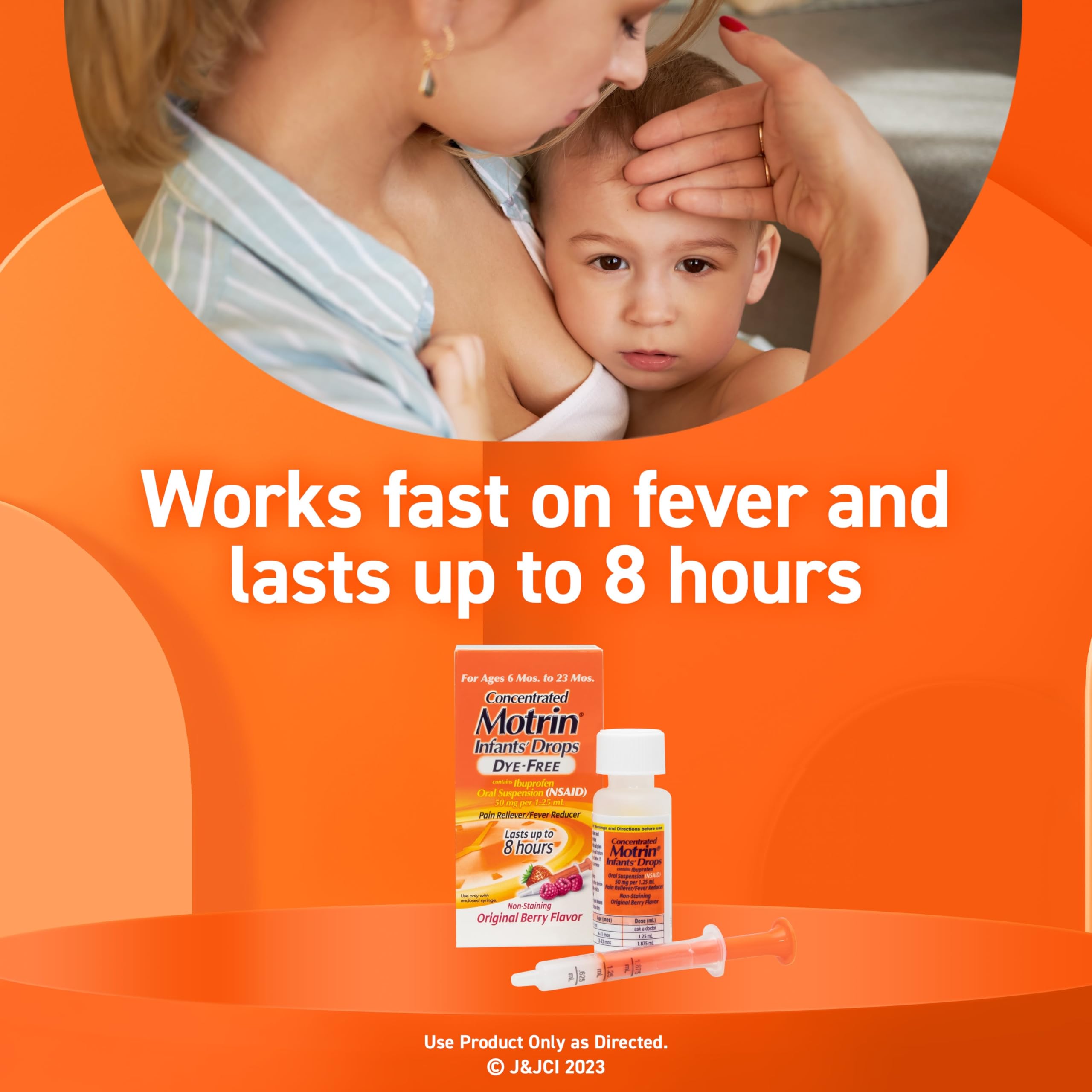 Infants’ Motrin Infant Ibuprofen Oral Suspension Concentrated Drops, NSAID Fever Reducer & Pain Reliever for Babies, Dye Free, Alcohol-Free, Berry Flavor, Includes Enclosed Syringe, 1 fl. oz Infants' Motrin buy australia supplements