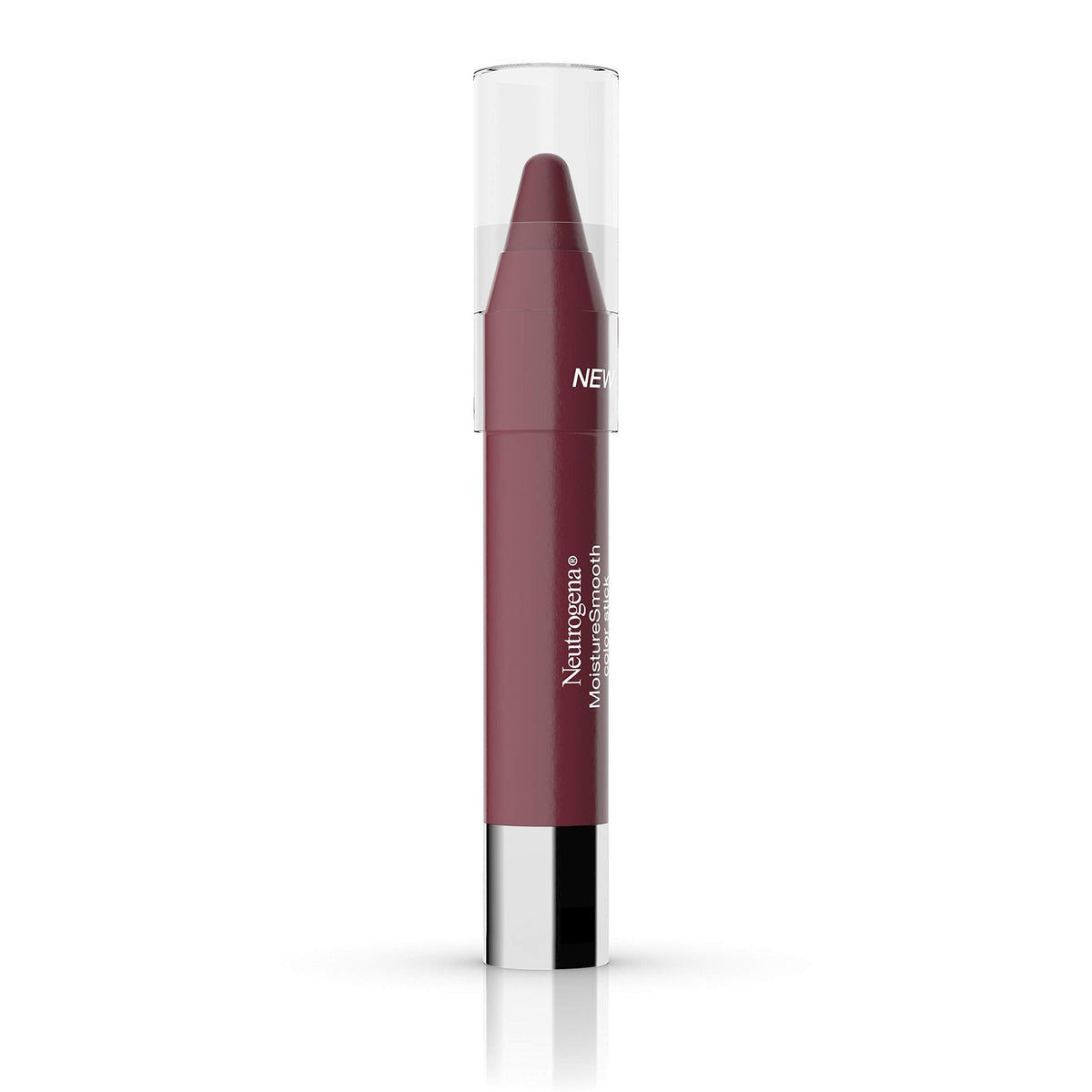 Neutrogena MoistureSmooth Color Stick for Lips, Moisturizing and Conditioning Lipstick with a Balm-Like Formula, Nourishing Shea Butter and Fruit Extracts, 80 Rich Raisin,.011 oz Neutrogena