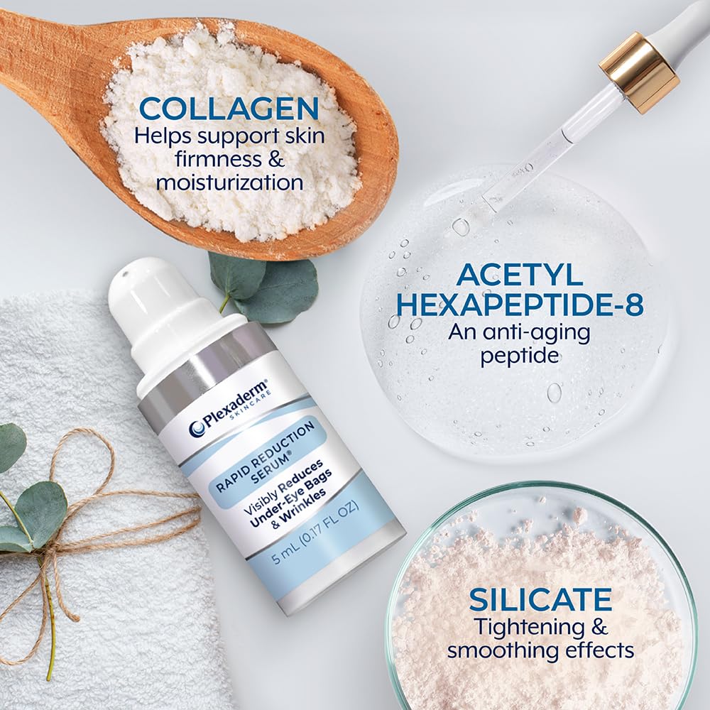 Plexaderm Eye Serum Pump - Visibly Reduces Bags, Wrinkles & Dark Circles Plexaderm