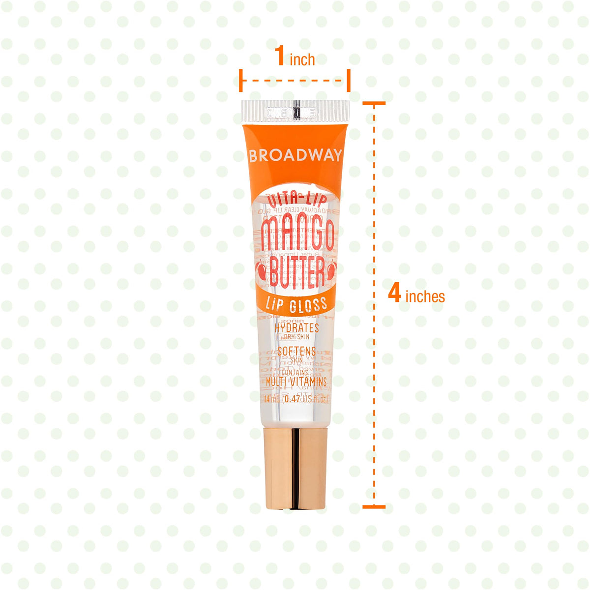 Ruby Kisses Broadway Vita-Lip Clear Lip Gloss (3 Pack Mango Butter, Rosehip, Coconut Oil), Ultra-Hydrating & Soothing Formula with Vitamin Oils, High-Shine Non-Sticky Finish, Healing Lip Balm Ruby Kisses