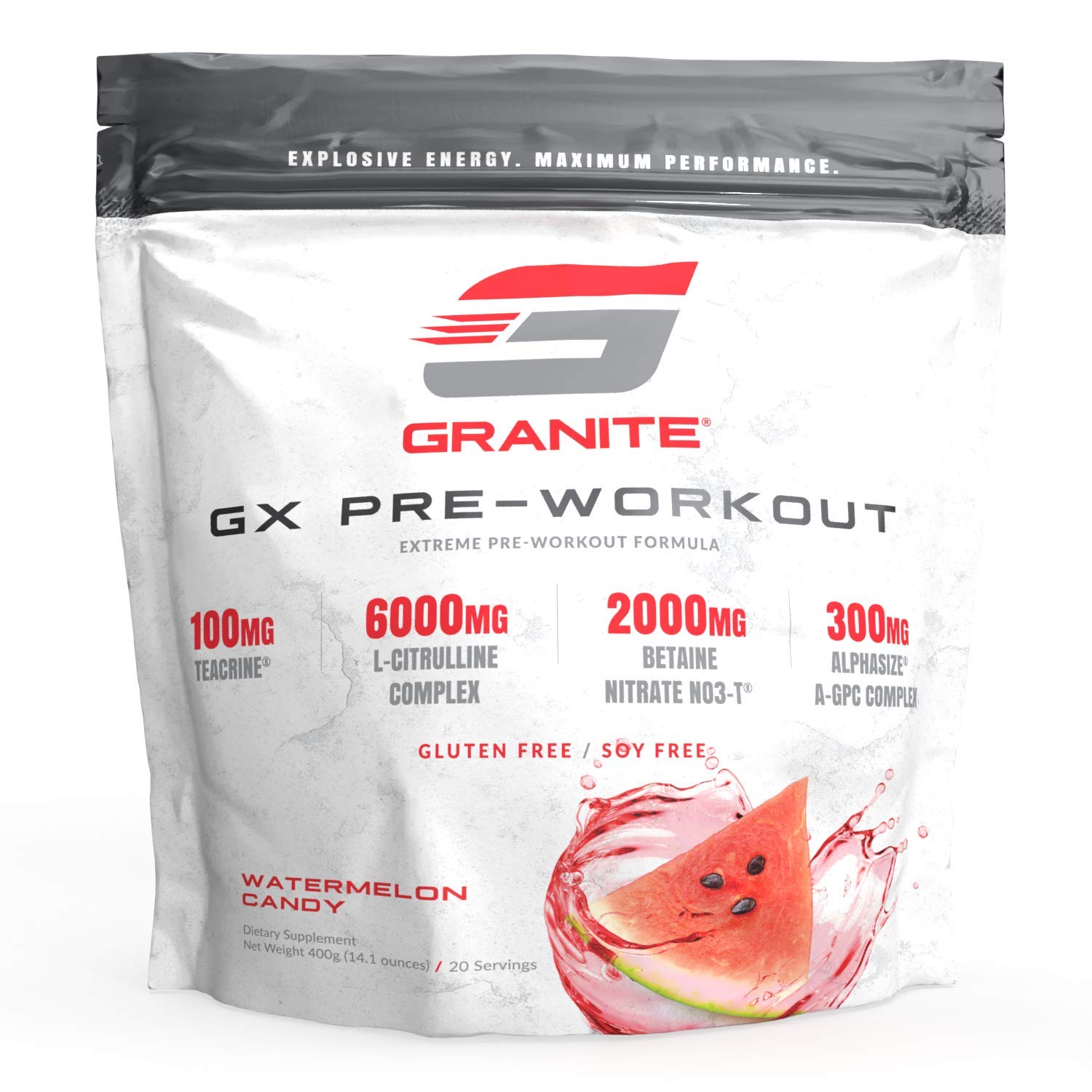 Granite GX Pre-Workout Supplement (Watermelon) Advanced Formula for Pump, Focus Granite Supplements buy australia supplements