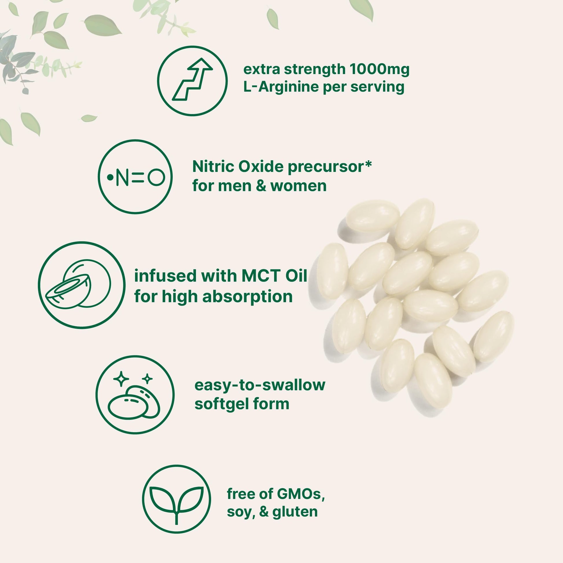 Micro Ingredients L-Arginine 1000mg with MCT Oil, 300 Softgels | Nitric Oxide Precursor* for Men & Women | Extra Strength Amino Acid Formula for Daily Wellness Micro Ingredients buy australia supplements