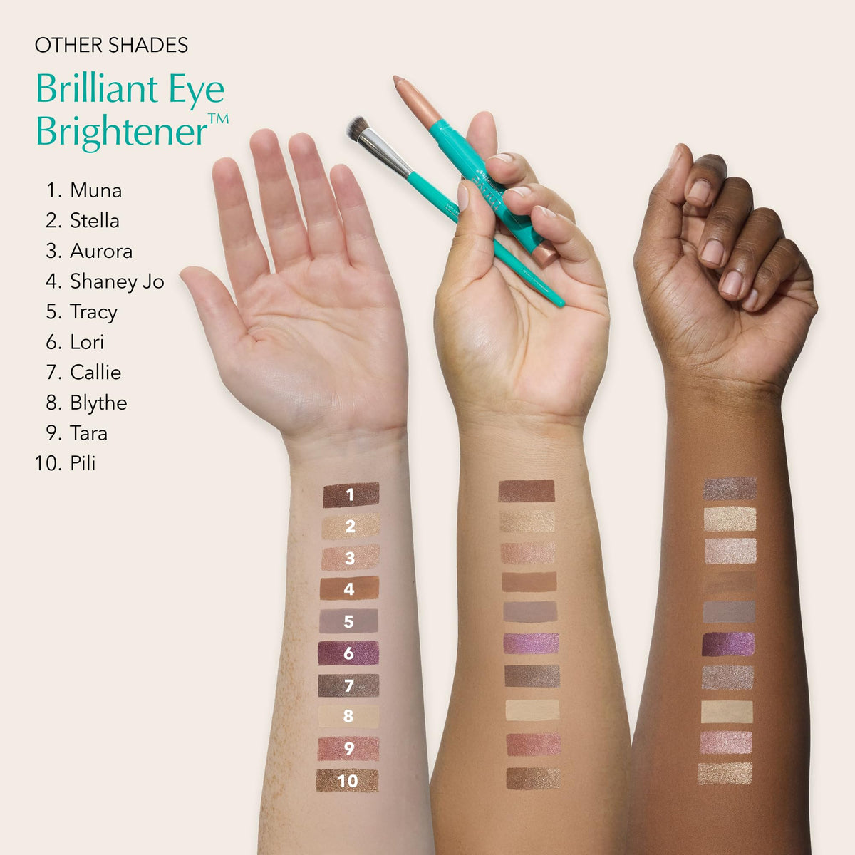 Thrive Causemetics Brilliant Eye Brightener Stick Mauve Taupe Shimmer Shade Thrive Causemetics