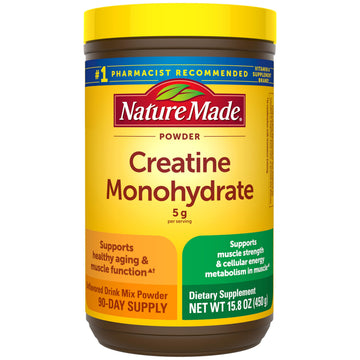 Nature Made Micronized Creatine Monohydrate Powder 5 g per Serving, Unflavored Drink Mix Powder, Muscle Support, 450 g, 90 Day Supply Nature Made buy australia supplements