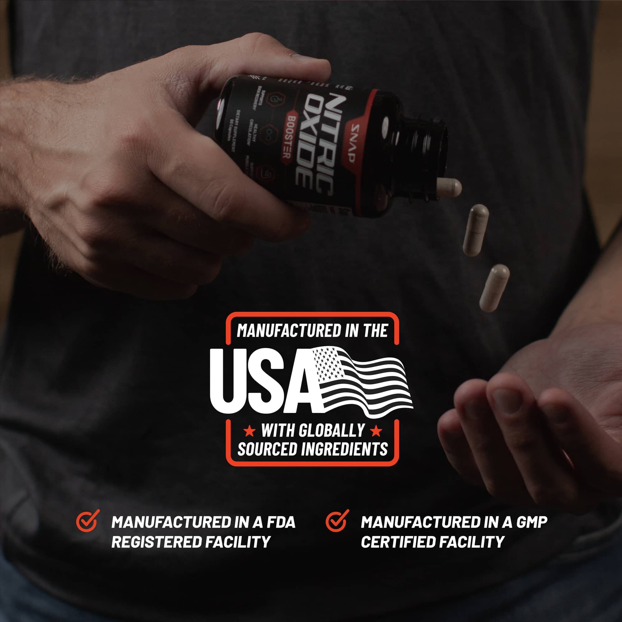 Snap Supplements Nitric Oxide Booster, Nitric Oxide Supplement for Blood Circulation Snap Supplements buy australia supplements