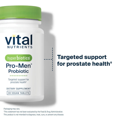 Hyperbiotics Vital Nutrients Pro Men Probiotics | Advanced Probiotics for Men | Clinically Studied for Prostate Health, Digestive Balance and Gut Health* Hyperbiotics