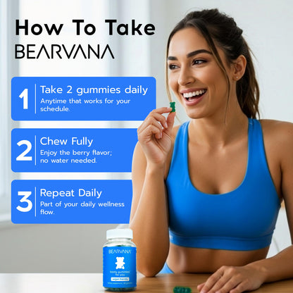 BEARVANA Peach Support Women’s Multivitamin Gummies | Herbal & Vitamin Gummy Supplement for Daily Wellness BEARVANA