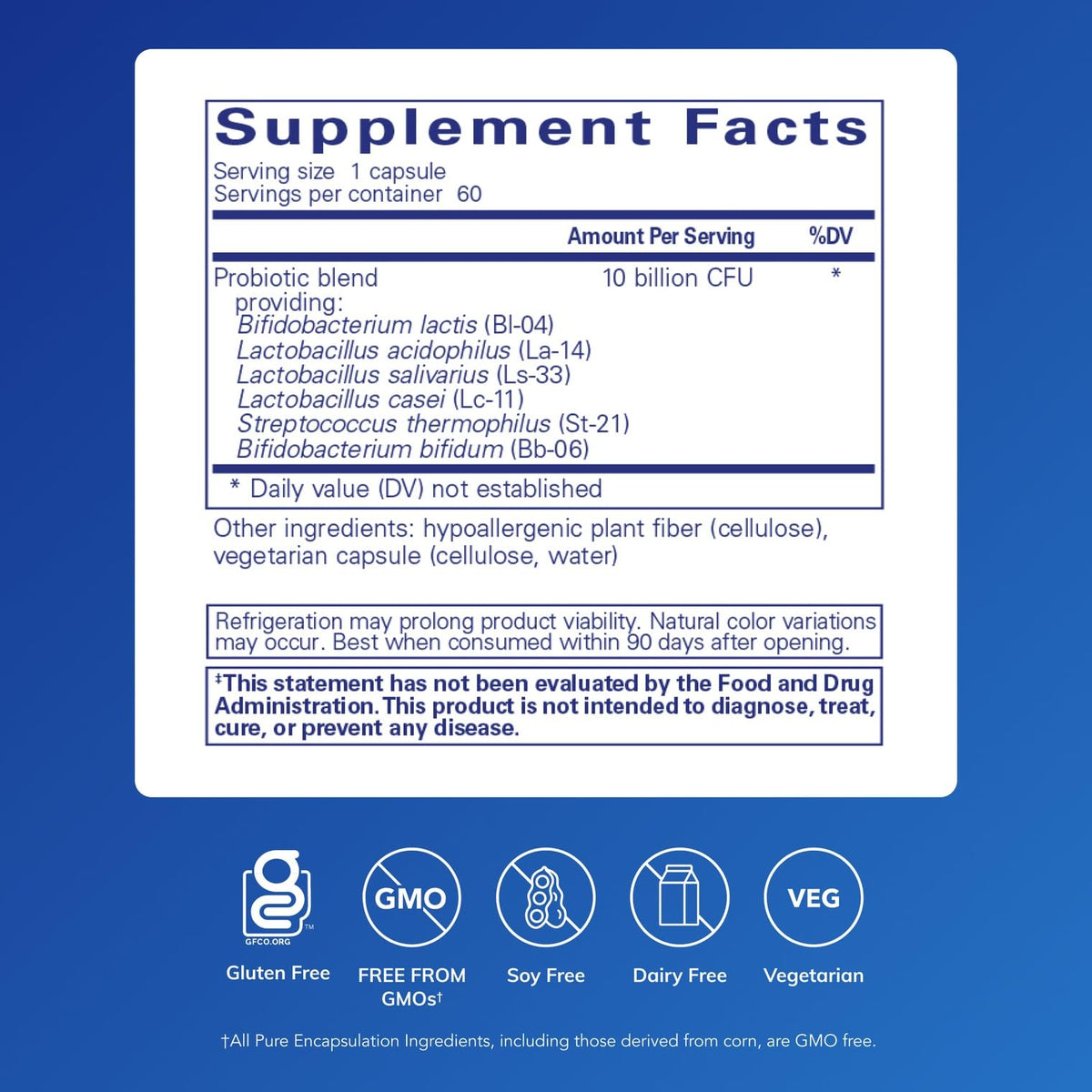 Pure Encapsulations Probiotic G.I. - Shelf Stable Probiotic for Intestinal Health & Gastrointestinal Support Pure Encapsulations