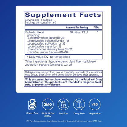 Pure Encapsulations Probiotic G.I. - Shelf Stable Probiotic for Intestinal Health & Gastrointestinal Support Pure Encapsulations