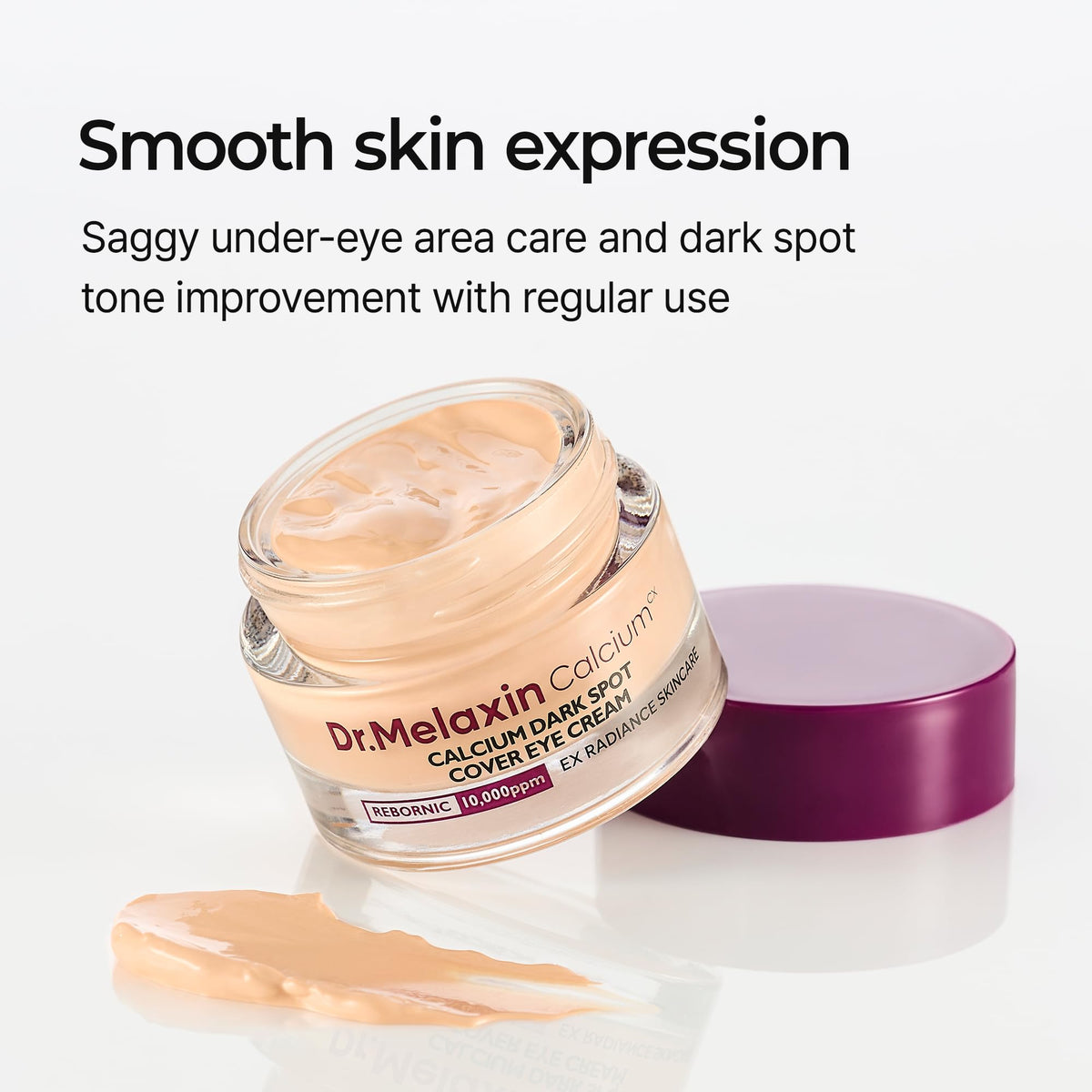 Dr.Melaxin Calcium Dark Spot Eye Cream 15g – Niacinamide & Calcium Gluconate Eye Cream for Dark Circles, Under Eye Bags & Sagging | Hydrolyzed Elastin EX Volume Firming | Korean Eye Cream Dr.Melaxin
