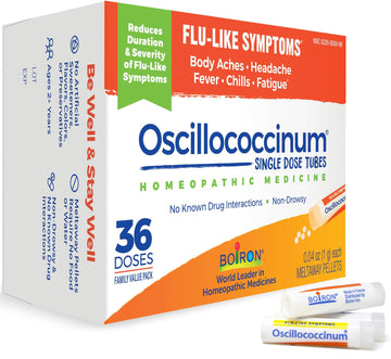 Boiron Oscillococcinum 36 Doses Homeopathic Medicine for Flu-Like Symptoms Boiron buy australia supplements