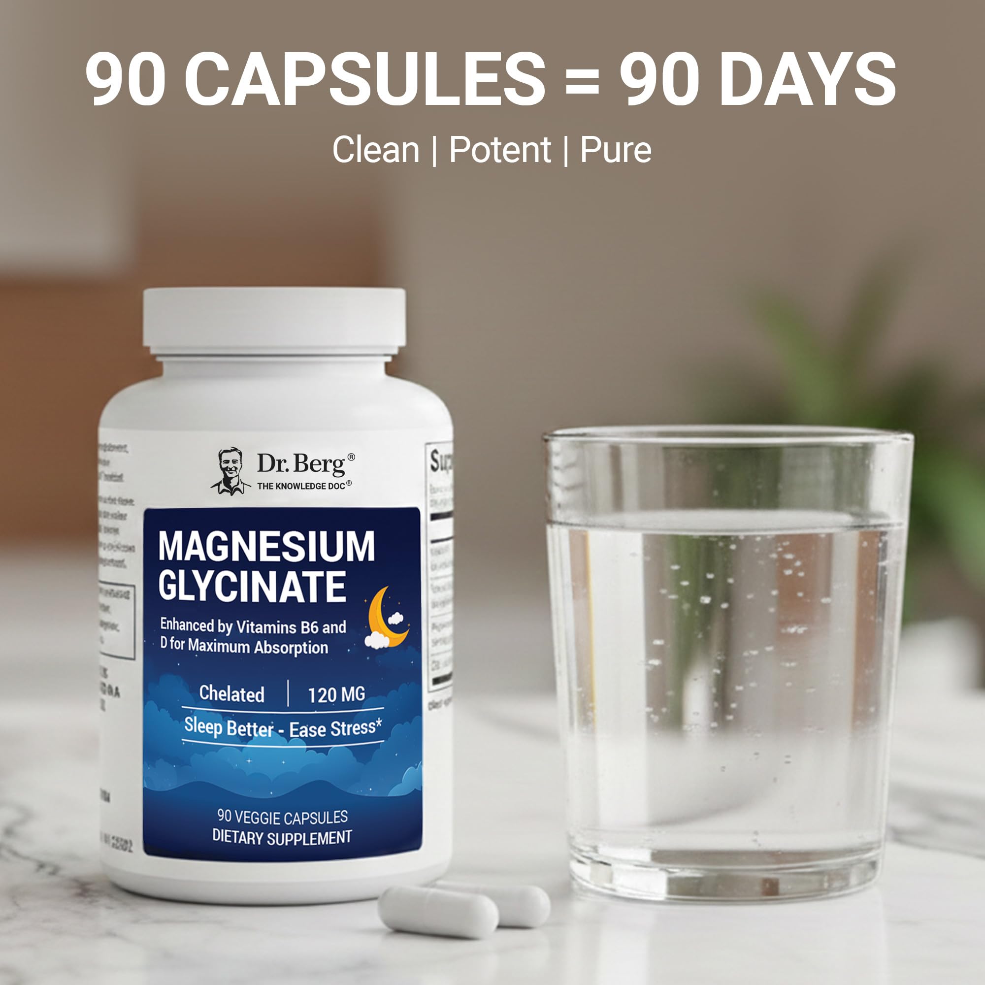 Dr. Berg Magnesium Glycinate 90ct – 4-in-1 Chelated for Muscle, Nerve, Sleep & Stress Support*– w/ D3, B6 & Zinc – 4X Lab-Tested – No Fillers – Formulated in USA, GMP-Certified Dr. Berg Nutritionals buy australia supplements