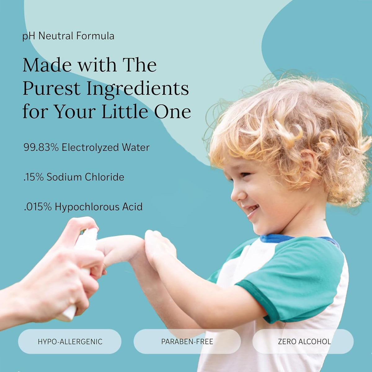 Littley Infant & Toddler Hand Cleanser | HOCl Spray | 2 oz LITTLEY