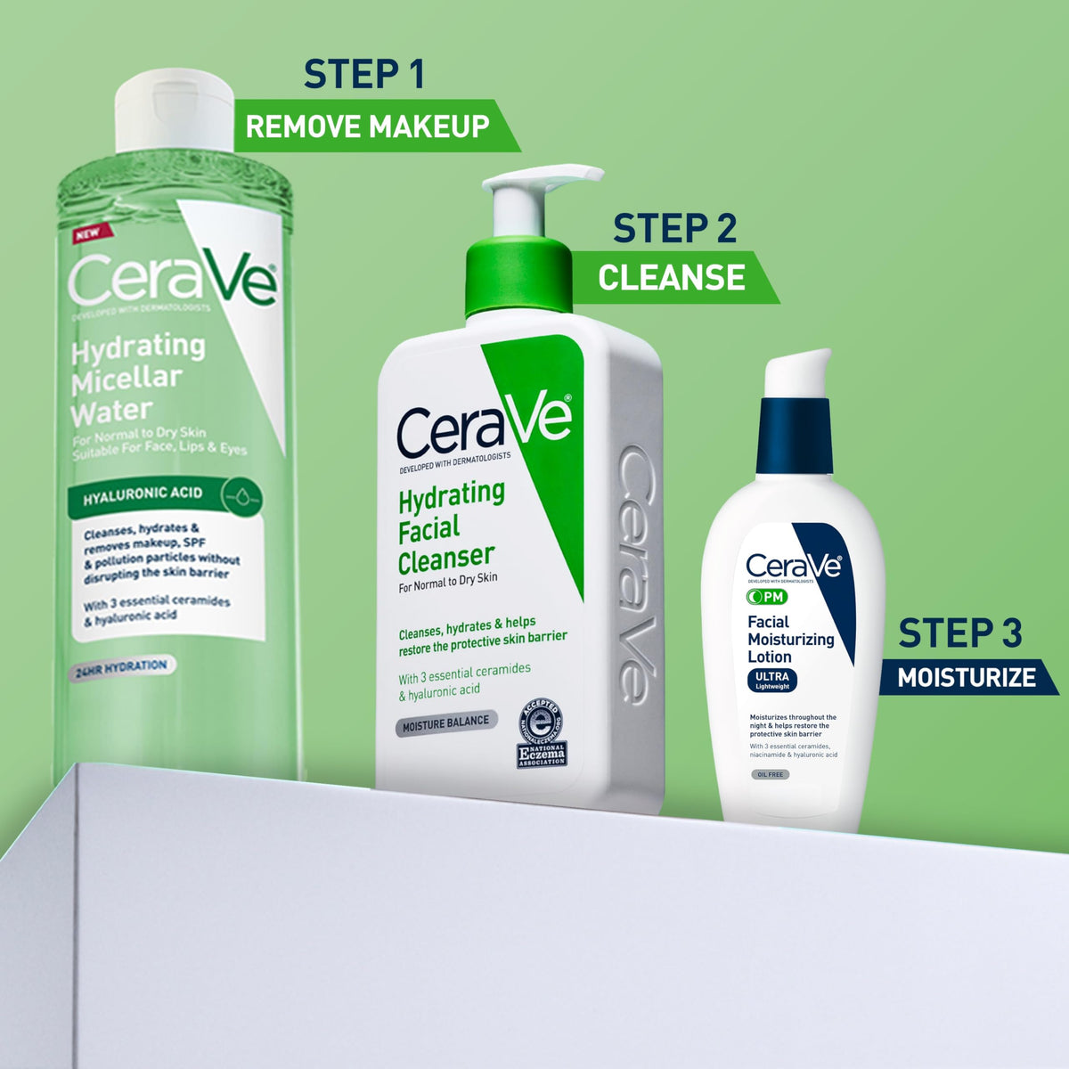 CeraVe Hydrating Micellar Water, Facial Cleanser & Makeup Remover, 13oz CeraVe