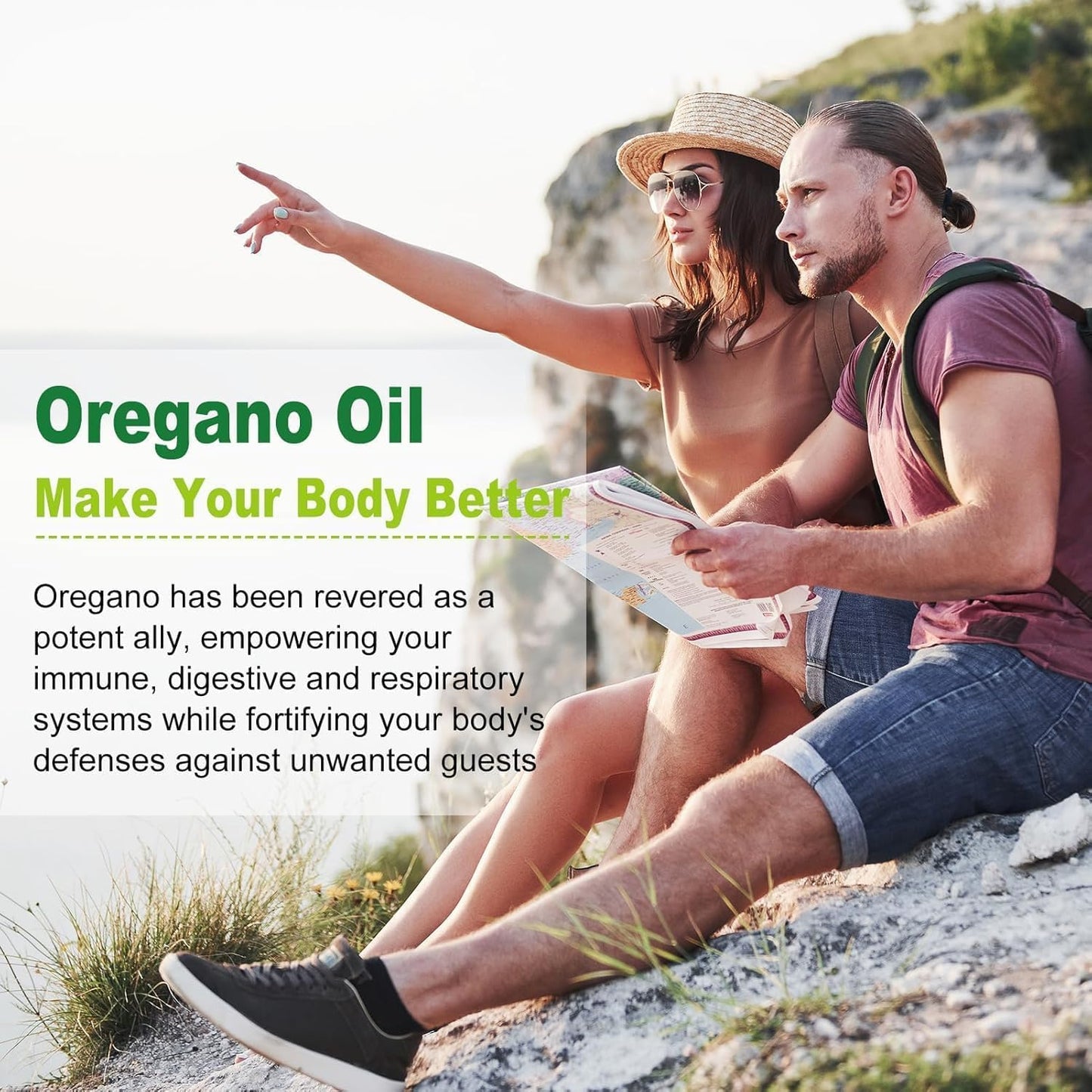 Nature's live Oil of Oregano with Black Seed Oil, 2 in 1 Oregano Supplement for Immune Health, Retains High Concentrated Carvacrol & Thymoquinone Nature's live