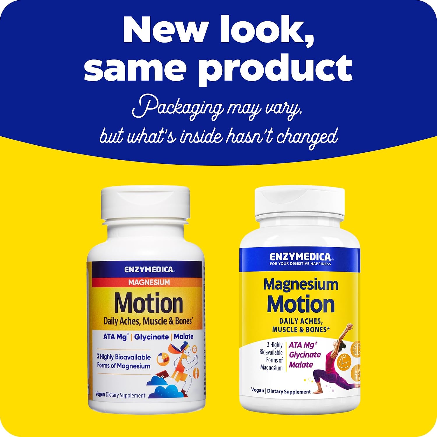Enzymedica Magnesium Motion Supplement for Women & Men - 60 Caps Gsupps Australia