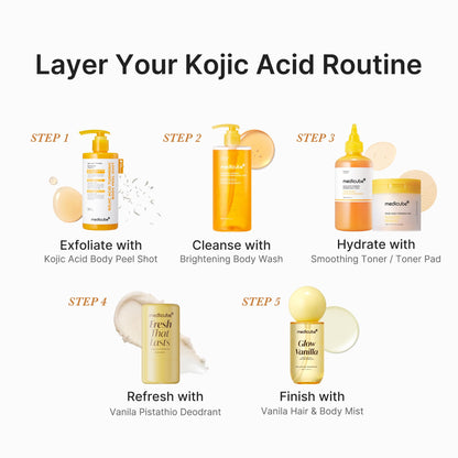 medicube Kojic Acid Turmeric Brightening Body Wash, 33.81 fl.oz medicube