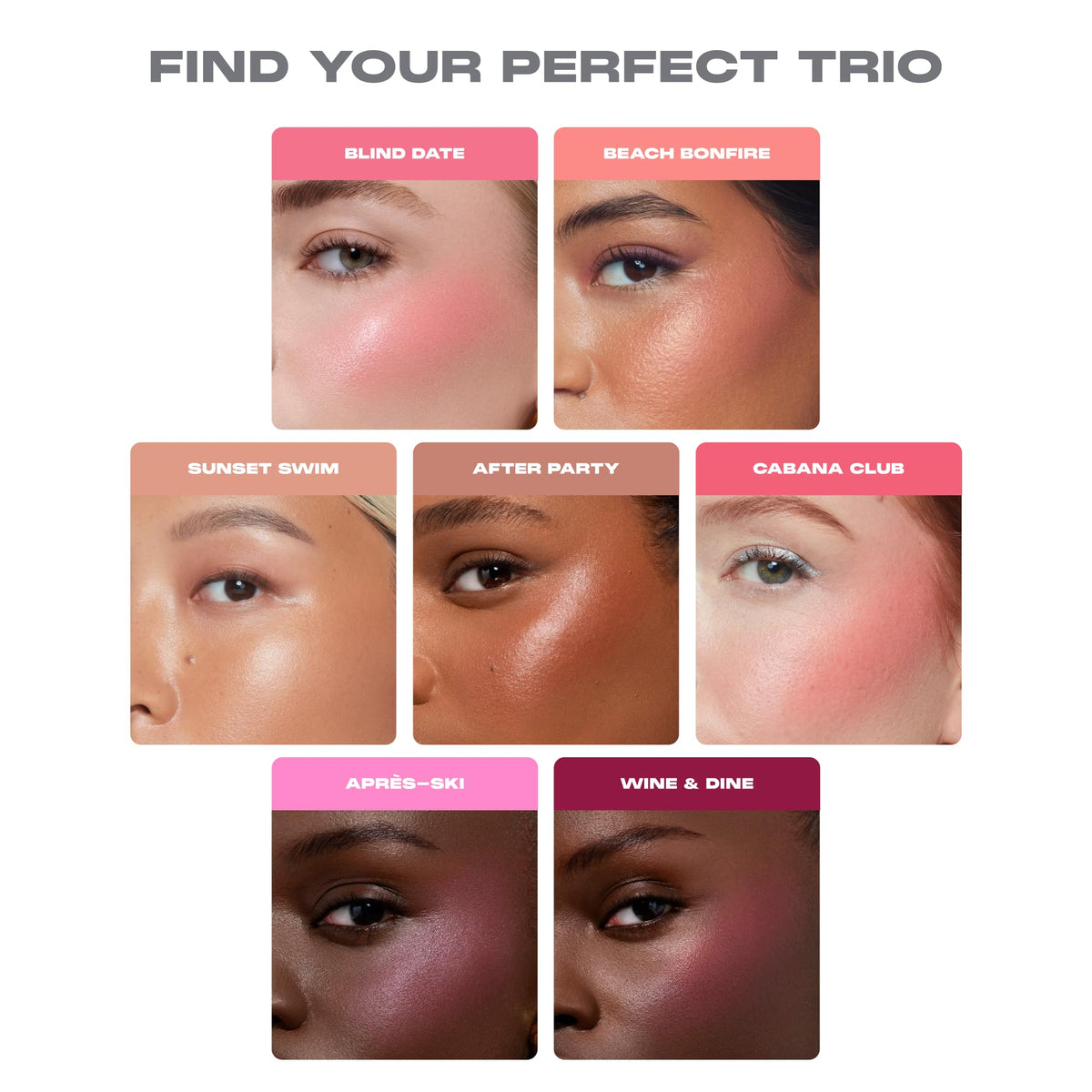 Morphe Cheek Thrills Multi-Finish Face Trio, After Party, 0.38 oz MORPHE