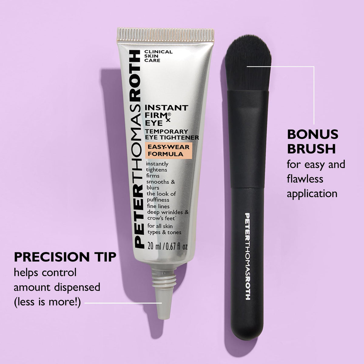 Peter Thomas Roth | Instant FIRMx® Eye Temporary Eye Tightener Easy-Wear Formula | For Firming Under-Eye Bags & Wrinkles Peter Thomas Roth