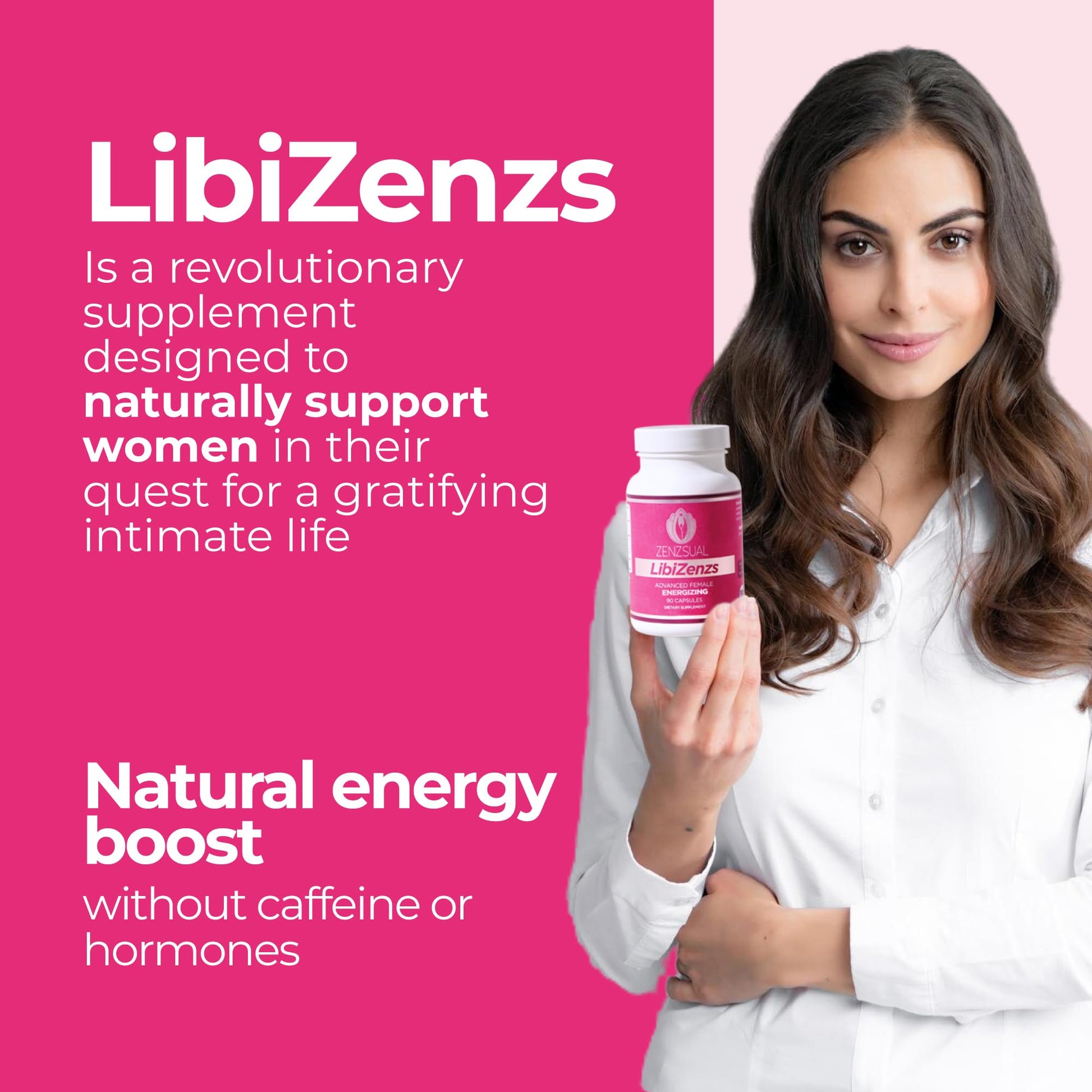 ZENZSUAL Libizenzs – Plant-Based Energy Support Supplement for Women – Caffeine-Free with Maca Root, Ashwagandha & Ginseng – Supports Daily Stamina, Focus & Well-Being – 90 Vegan Capsules ZENZSUAL buy australia supplements