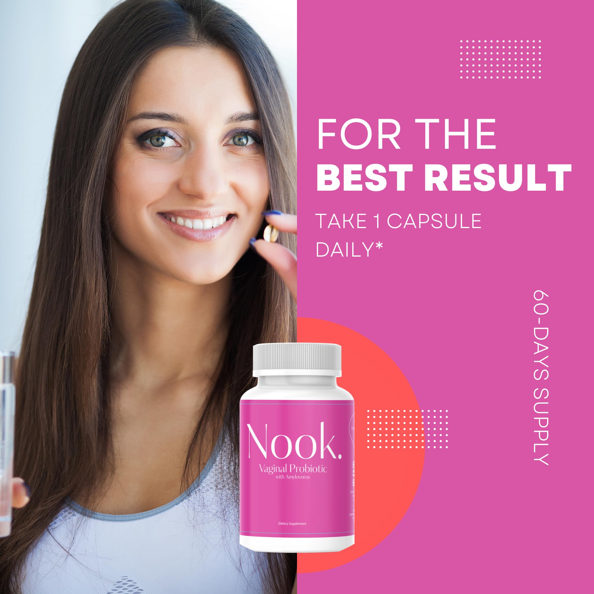 Nook Vaginal Probiotics for Women - pH Balance & Odor Control Feminine Health Supplements Nook buy australia supplements