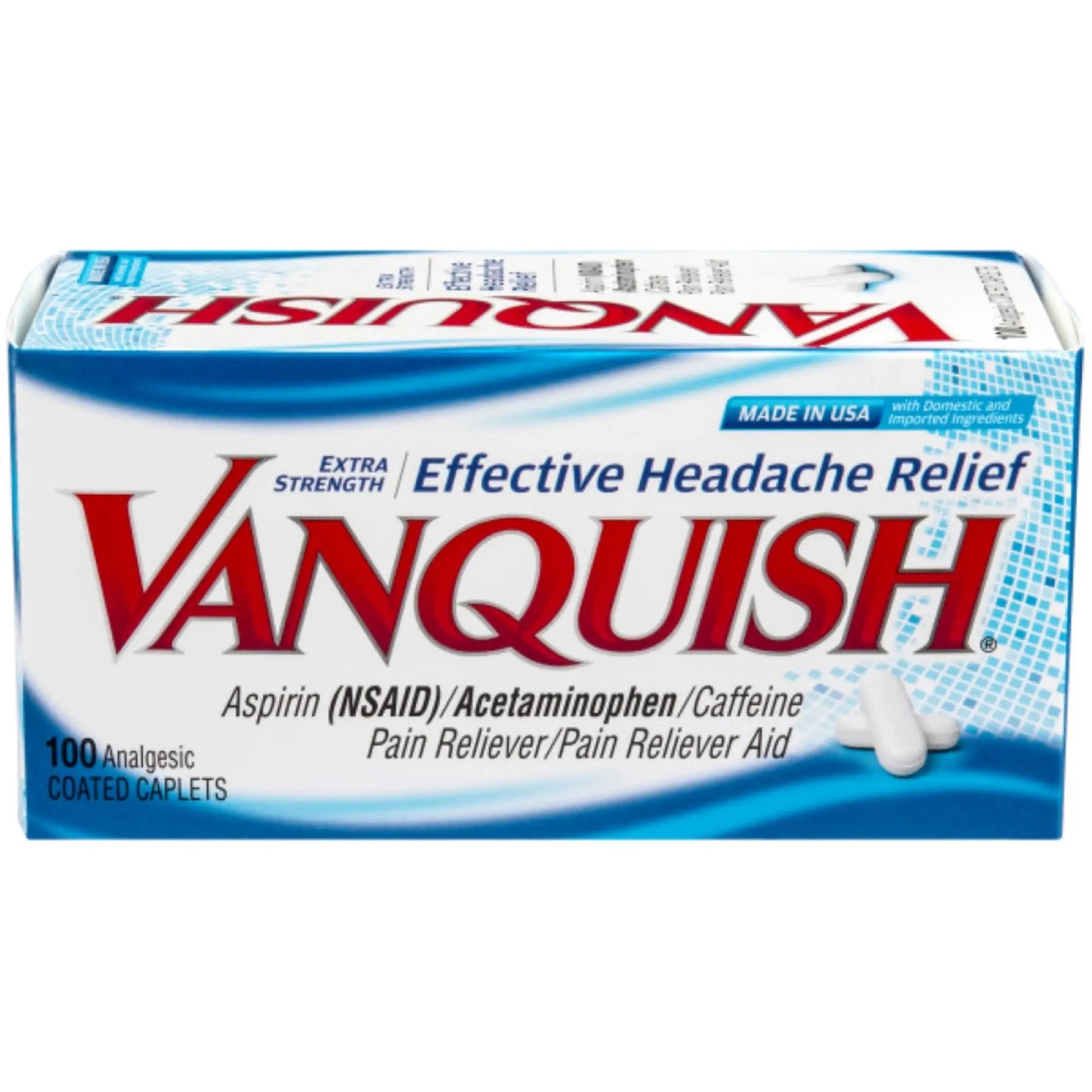 Vanquish Headache Relief, Acetaminophen, Aspirin, Caffeine, 100 Caplets, Packaging May Vary Vanquish buy australia supplements