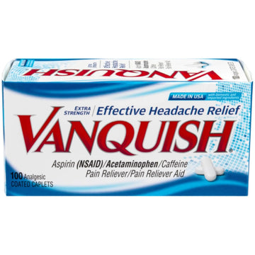 Vanquish Headache Relief, Acetaminophen, Aspirin, Caffeine, 100 Caplets, Packaging May Vary Vanquish buy australia supplements