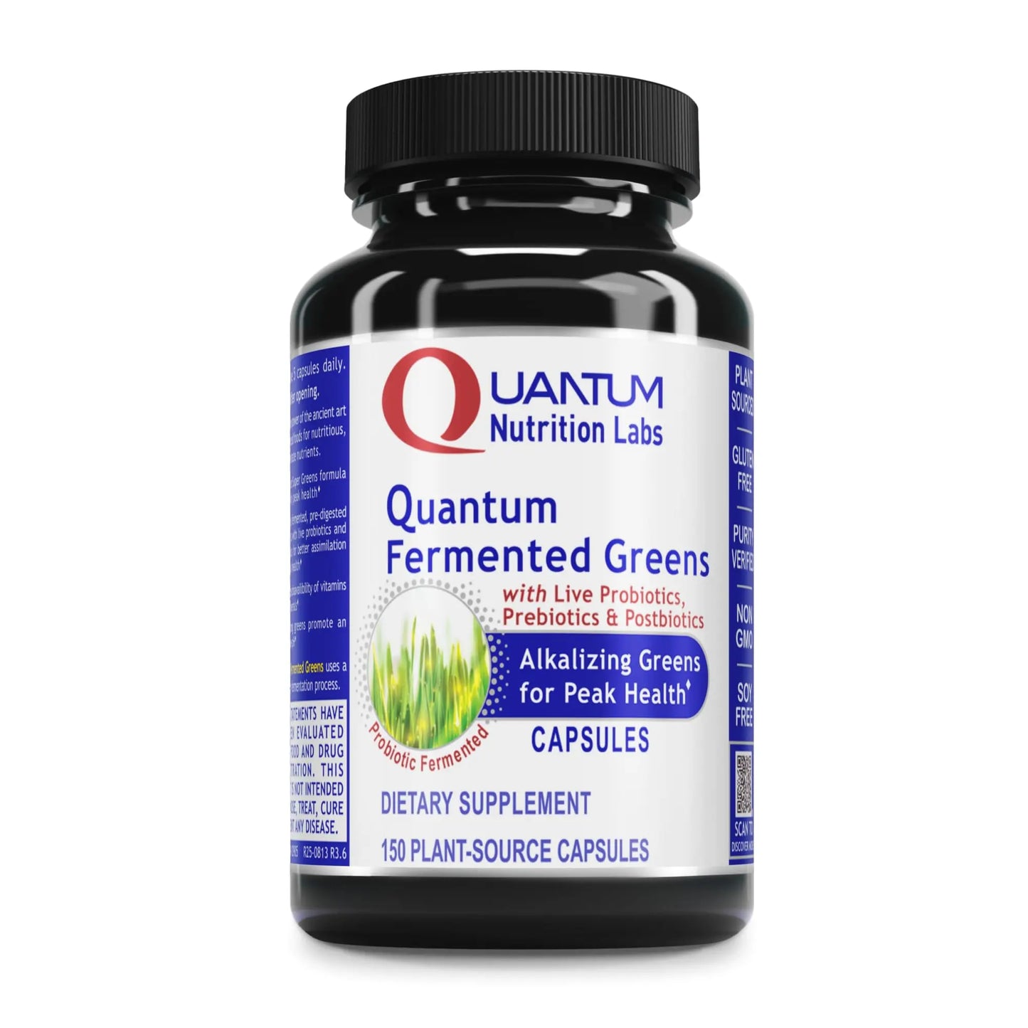 Quantum Nutrition Labs Quantum Fermented Greens- Super Greens Supplement, Superfood Blend, Organic Vitamins with Probiotic - Daily Greens with Spinach, Chlorella Quantum Nutrition