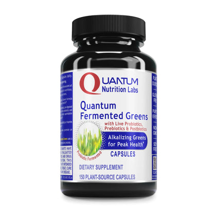 Quantum Nutrition Labs Quantum Fermented Greens- Super Greens Supplement, Superfood Blend, Organic Vitamins with Probiotic - Daily Greens with Spinach, Chlorella Quantum Nutrition