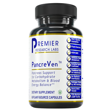 Premier Research Labs PancreVen - Pancreas Support, Pancreas Supplement, Cinnamon Supplements with Organic Ceylon Cinnamon & Prickly Pear to Aid Pancreas Health - 120 Vegetarian Capsules Premier Research Labs buy australia supplements