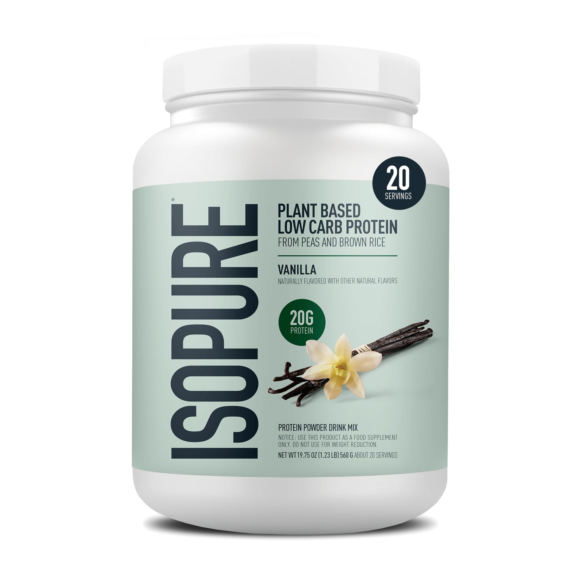 Isopure Plant-Based Protein Powder – 20g Organic Pea and Rice Protein with a Complete Amino Acid Profile – Supports Muscle Recovery Isopure buy australia supplements