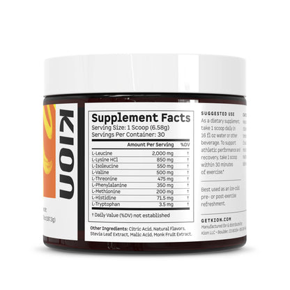 Kion Aminos Essential Amino Acids Powder - Amino Acid Nutritional Supplements, Aminos Powder, Essential Amino Energy No Caffeine, EAAs Amino Acids Powder Kion