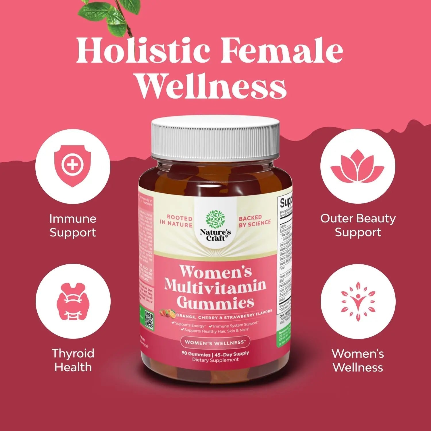 Delicious Daily Multivitamin for Women Gummies - Women's Multivitamin Gummies for Adults Energy and Immunity Natures Craft buy australia supplements