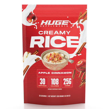 Huge Creamy Rice, Maple Brown Sugar, Rice Cereal (Cream of Rice Style), Quick & Easy Preparation, Fast-Digesting Carbohydrates, Sugar-Free, Creamy Texture, Pre & Post Workout Fuel, 30 Servings