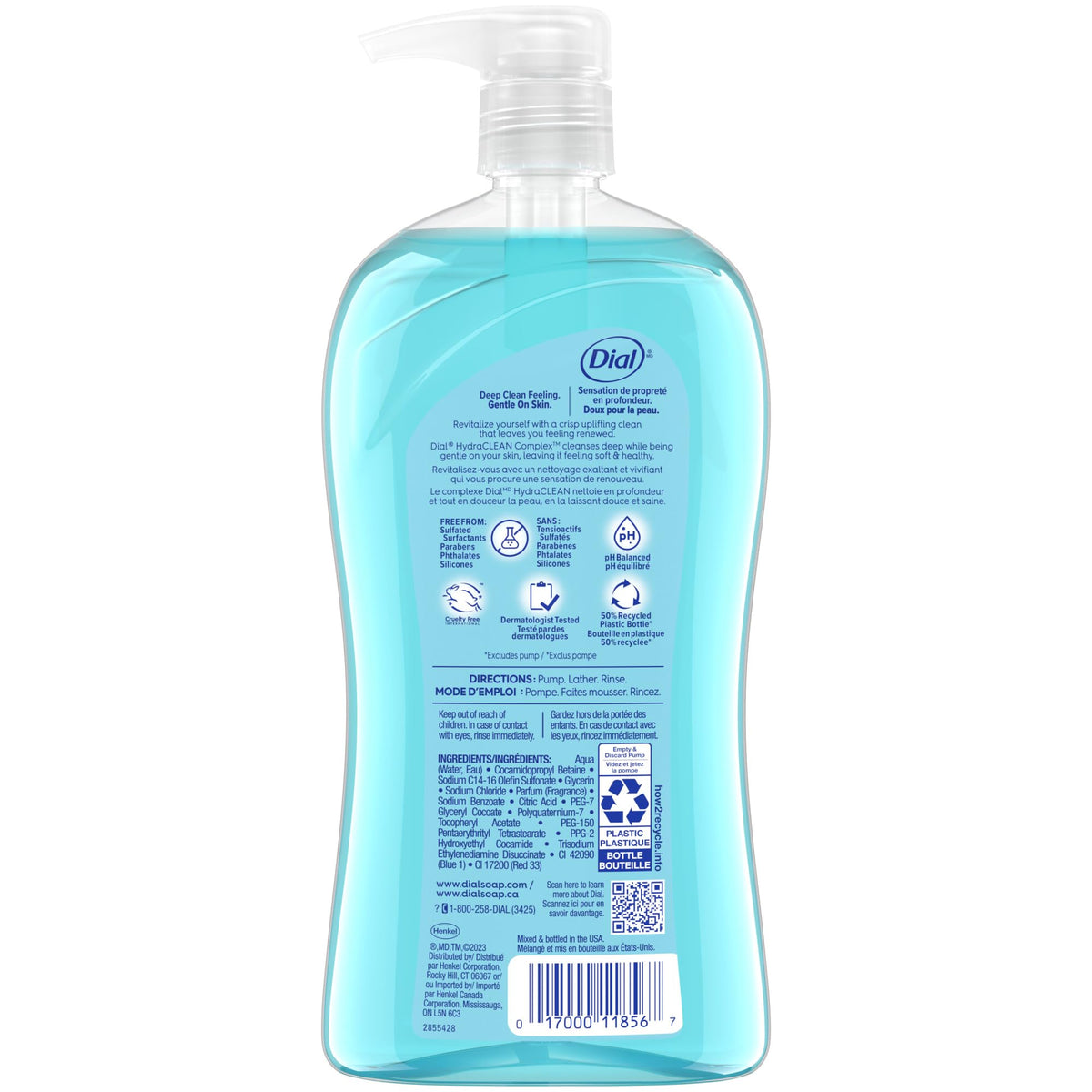 Dial Body Wash, Refresh & Renew Spring Water, 32 fl oz Dial