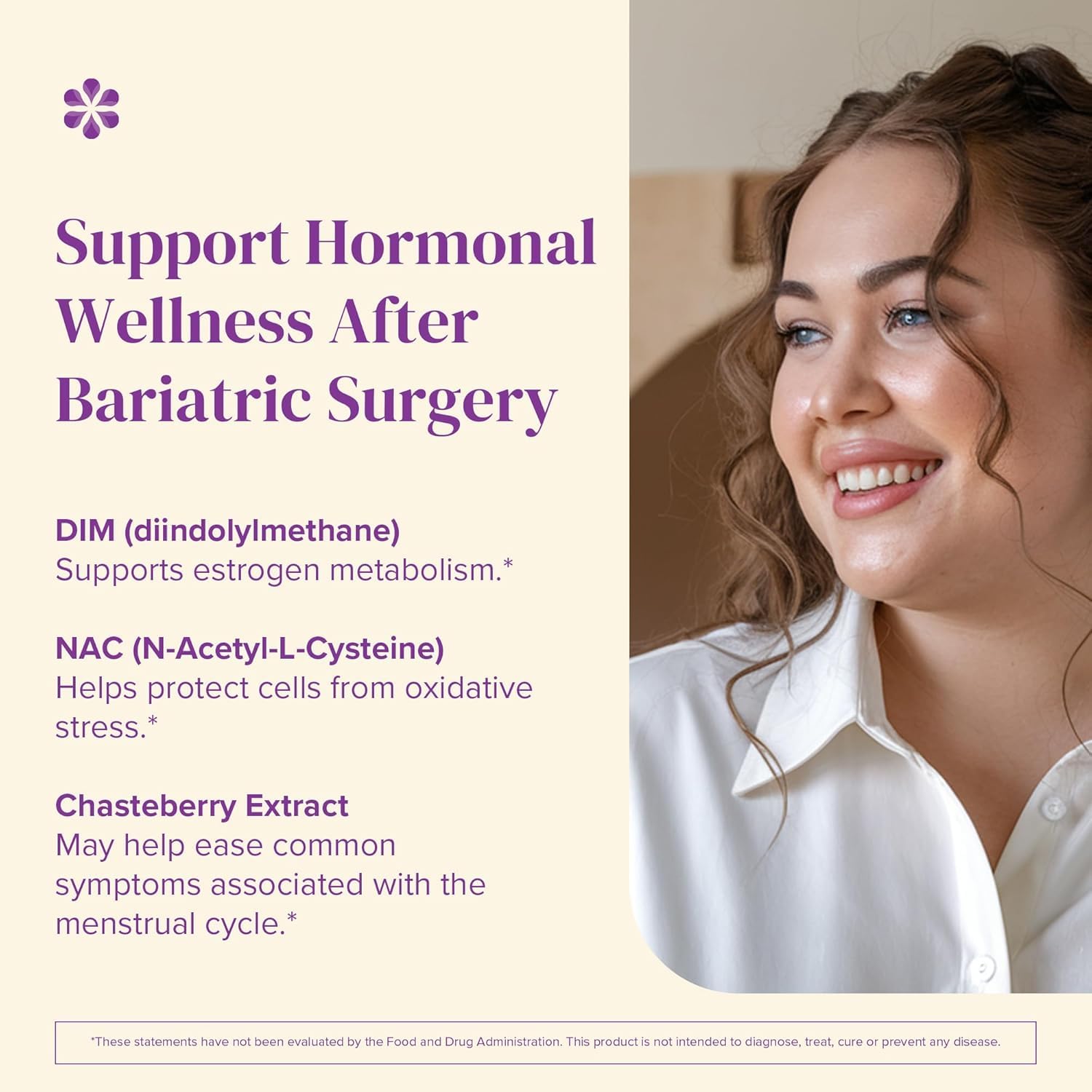 BariMelts Hormonal Balance+ for GLP-1 Users and Bariatric Patients - DIM, NAC & Chasteberry Supports Hormone Balance for Women - 60 Smooth-Coated Caplets (1-Month Supply) BariMelts buy australia supplements