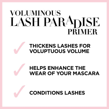 L'Oreal Paris Cosmetics Voluminous Lash Paradise Mascara Primer Base, Soft White, 0.27 Fluid Ounce, Packaging May Vary L'Oreal Paris