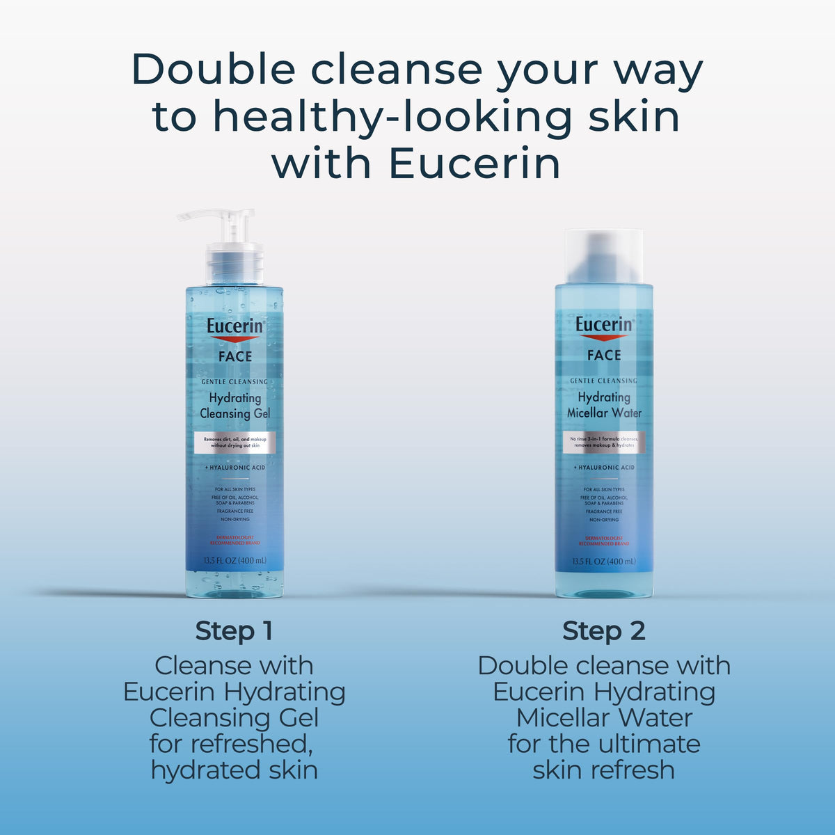 Eucerin Hydrating Gel Cleanser & Makeup Remover, Sensitive Skin, 13.5 Fl Oz Eucerin
