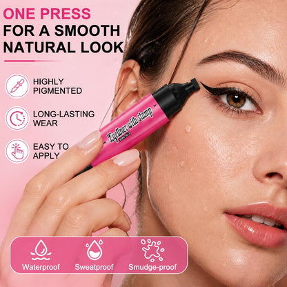 Winged Eyeliner Stamp Pen, Dual-Ended Rotating Eyeliner Stamp Wingliner Jutqut