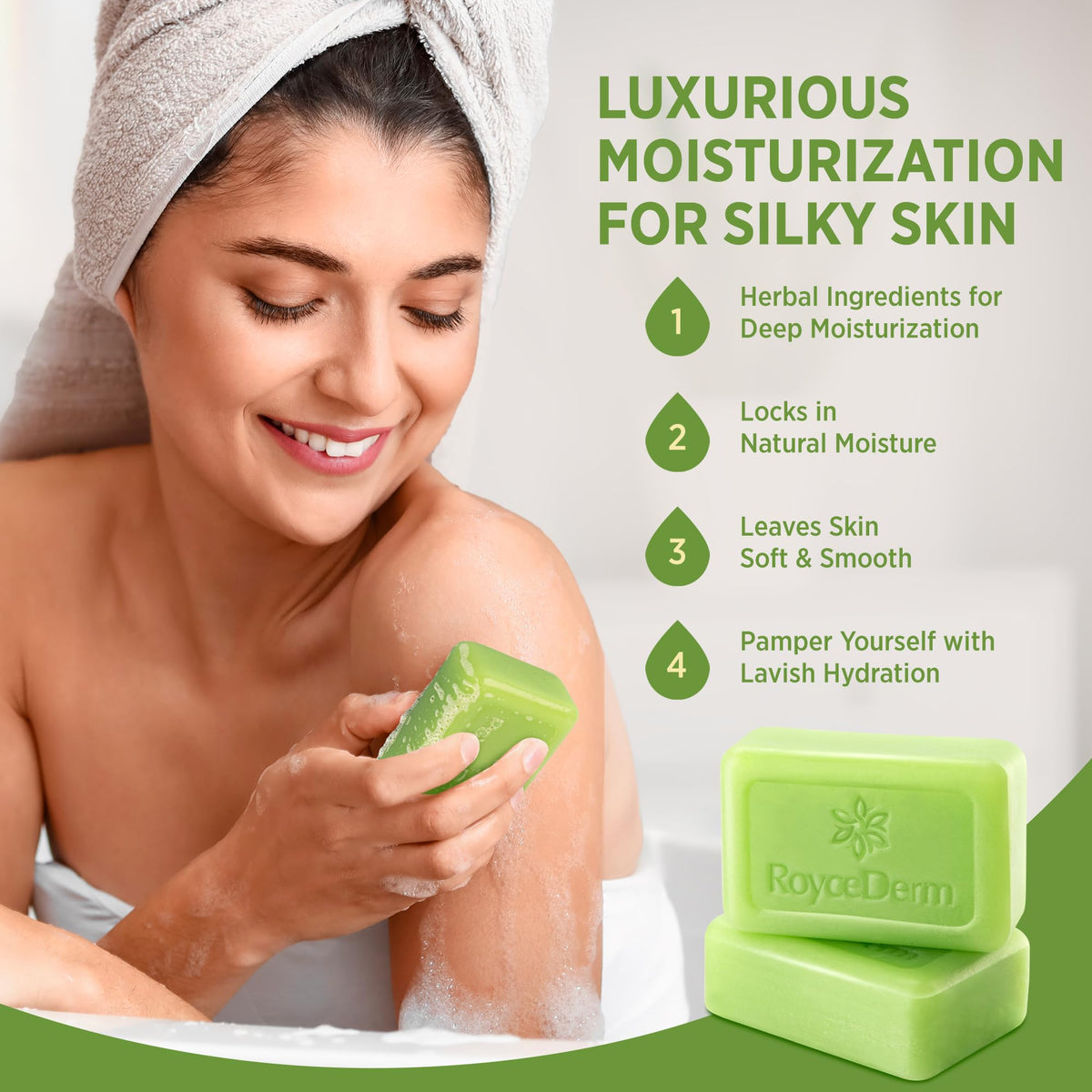 Roycederm Antifungal Bar Soap - Tea tree Oil Soap - Athlete’s Foot Treatment for Jock Itch & Ringworm - Medicated Antifungal Soap with Clotrimazole 1% - Tea Tree Oil Scent, 1 Pack Roycederm