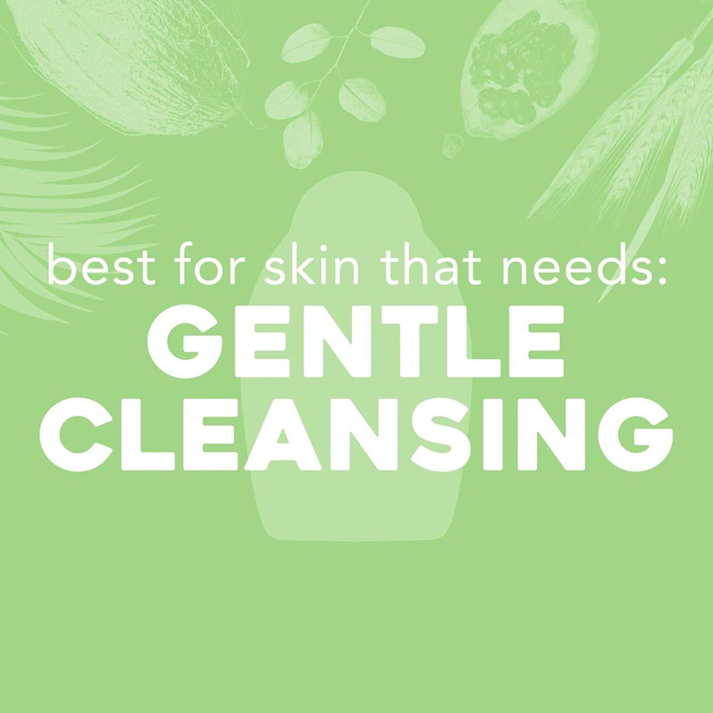 OGX Sensitive + Rose Water & Pink Sea Salt Exfoliating Body Scrub + Rose Quartz, Gentle Exfoliating Daily Body Wash Softens Skin OGX
