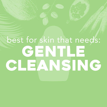 OGX Sensitive + Rose Water & Pink Sea Salt Exfoliating Body Scrub + Rose Quartz, Gentle Exfoliating Daily Body Wash Softens Skin OGX