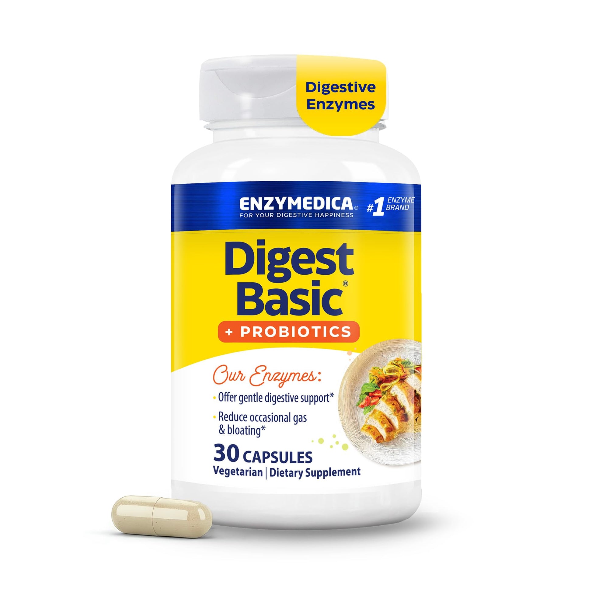 Enzymedica Digest Basic + Probiotics - 90 Caps Gsupps Australia