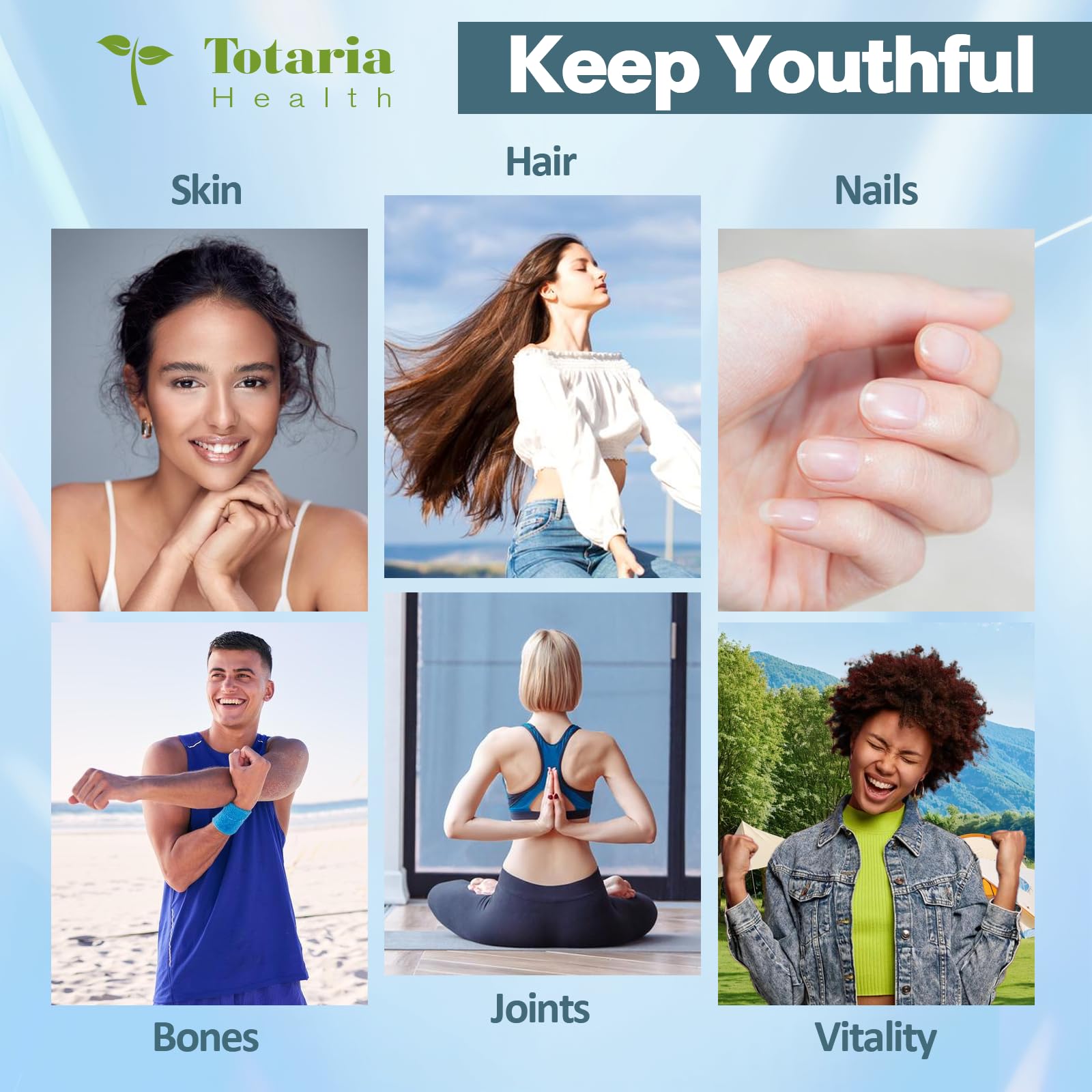 18-in-1 Collagen Pro with Hyaluronic Acid, Keratin, Biotin, VIT A C & E for Skin, Hair, Nails, Joint & Beauty - Multi Collagen Peptides Capsules with Type I II III V & X for Women & Men - 120 Caps Totaria buy australia supplements